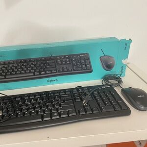 Logitech MK120 Wired Keyboard and Mouse Combo for Windows